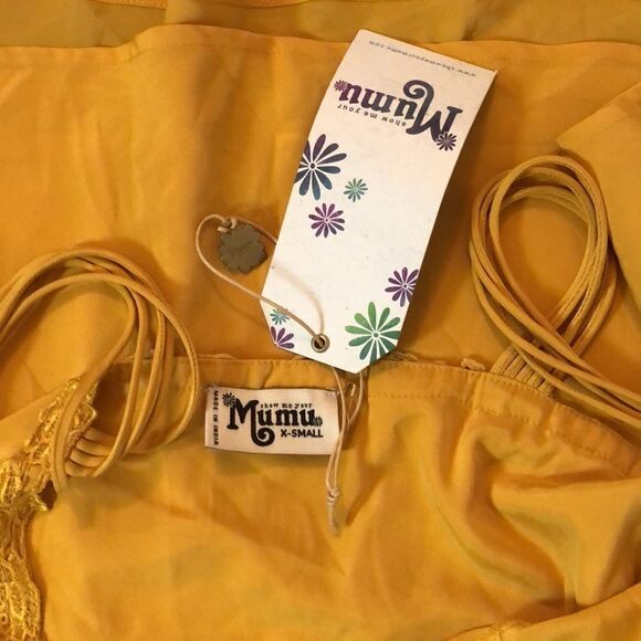 NWT Show Me Your Mumu - Yellow Slip Dress - XS - Picture 16 of 16
